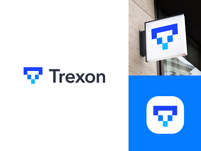 Trexon fintech logo design, branding, identity ai bank blockchain brand identity branding finance fintech icon identity logo logo design logo designer logos marketing modern payment product tech technology web