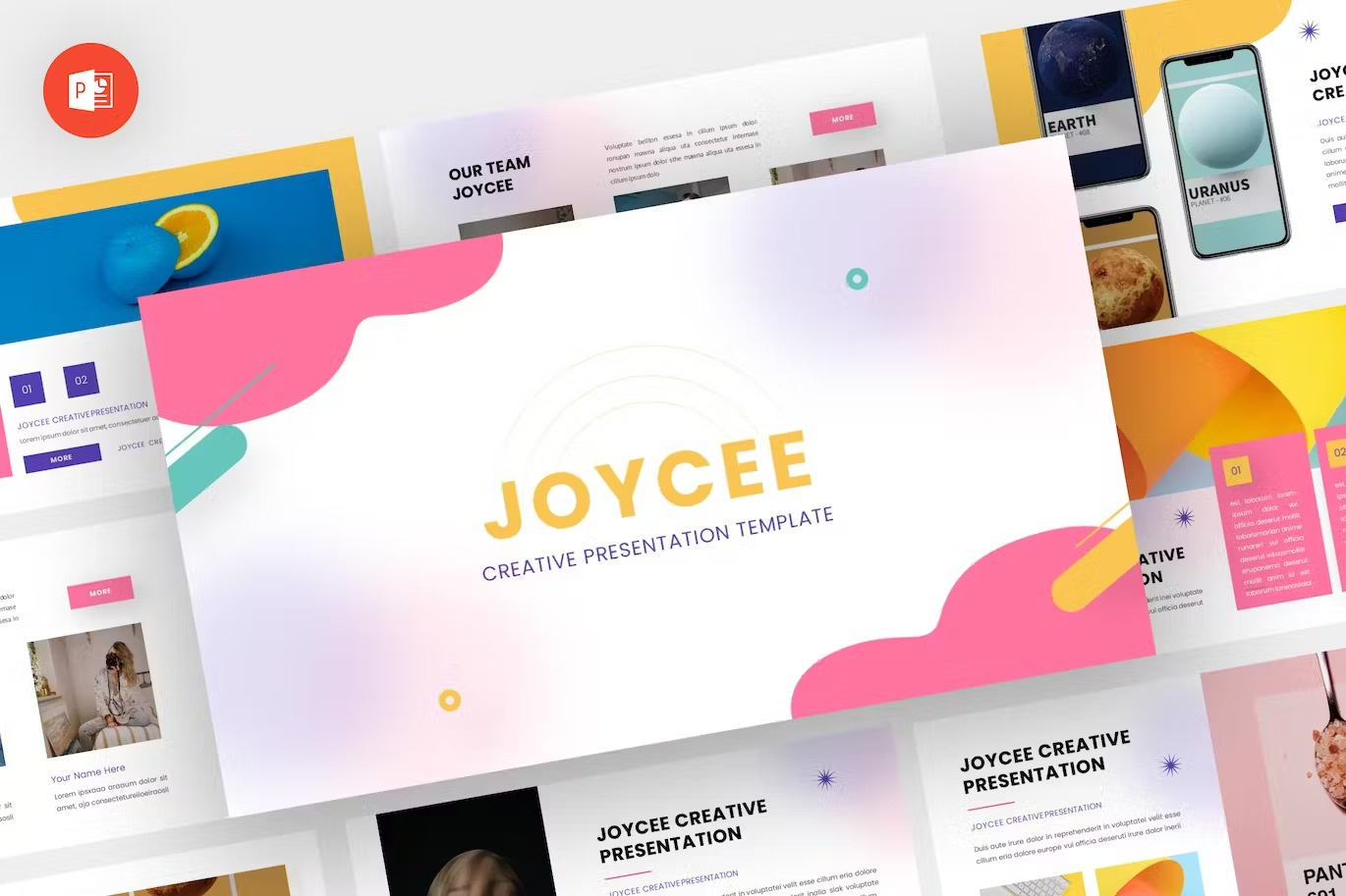 Joycee - Creative Powerpoint Template abstract annual business clean corporate download google slides keynote pitch pitch deck powerpoint powerpoint template pptx presentation presentation template professional slides template ui web