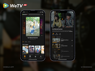 WeTV (iflix) Mobile App Redesign iflix mobile app movie ui uidesign uiux userinterface wetv