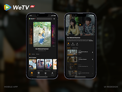 WeTV (iflix) Mobile App Redesign iflix mobile app movie ui uidesign uiux userinterface wetv