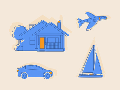Custom illustrations for SaaS insurance company design illustration saas visual design