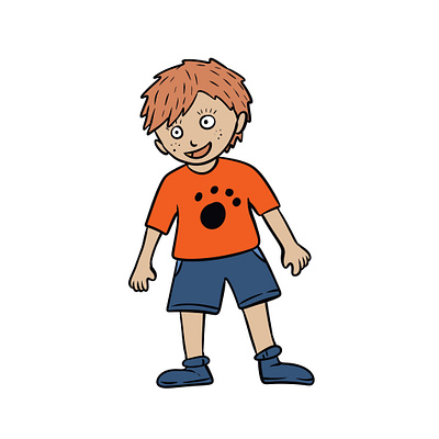 Children's character illustration branding character children design funny handdrawing illustration kidz