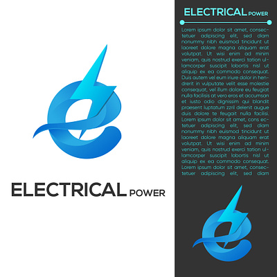 E Letter Logo Design branding design electrical logo graphic design illustration letter logo logo logo branding modern logo power logo vector