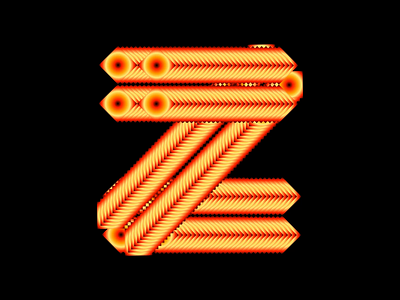 36 Days of Type - Z 36 days of type 36daysoftype animation cavalry design font generative gradient graphic design kinetic kinetic type letter motion motion design type typopgraphy z