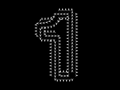36 Days of Type - 1 36 days of type 36daysoftype animation cavalry design font generative gradient graphic design kinetic kinetic type motion motion graphics number type design typography
