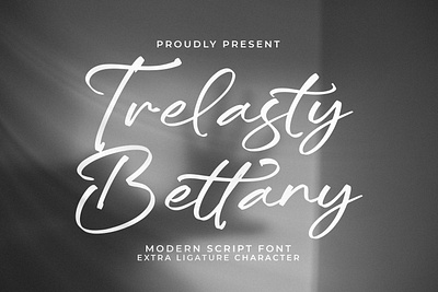 Trelasty Bettany - Modern Script Font abc