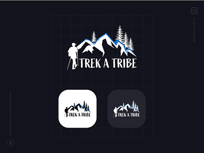 Trek A Tribe Logo Design branding design illustration interaction interface logo trek ui ux vector web