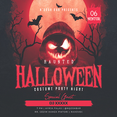 Halloween Party Poster design graphic design halloween illustration photoshop poster scary