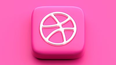 Dribbble Debut 3d app icon debut dribbble icon inspiration skeuomorphism