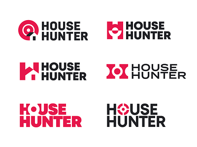 House Hunter / Logo Versions design letter logo logotype mark monogram symbol typography