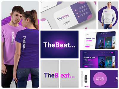 TheBeat Logo, Branding, Marketing, Website and Kit Design user interface design