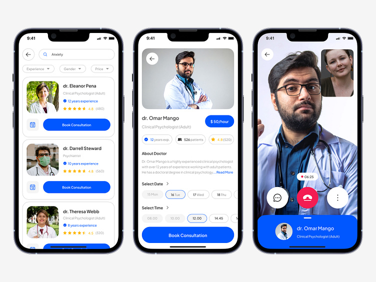 Healthcare Service - Mobile App Concept by Silvia Anita Trisya on Dribbble