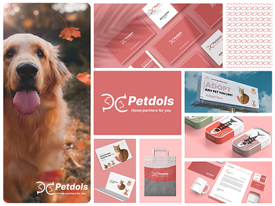 Petdols brand design, logo design, brand guidelines, branding