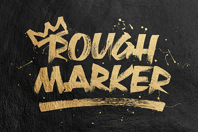 Rough Marker creative market graffiti font