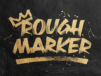 Rough Marker creative market graffiti font