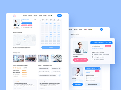 Medical Platform 🧬 branding design doctor graphic design health interface logo medical medical platform platform ui ux web website