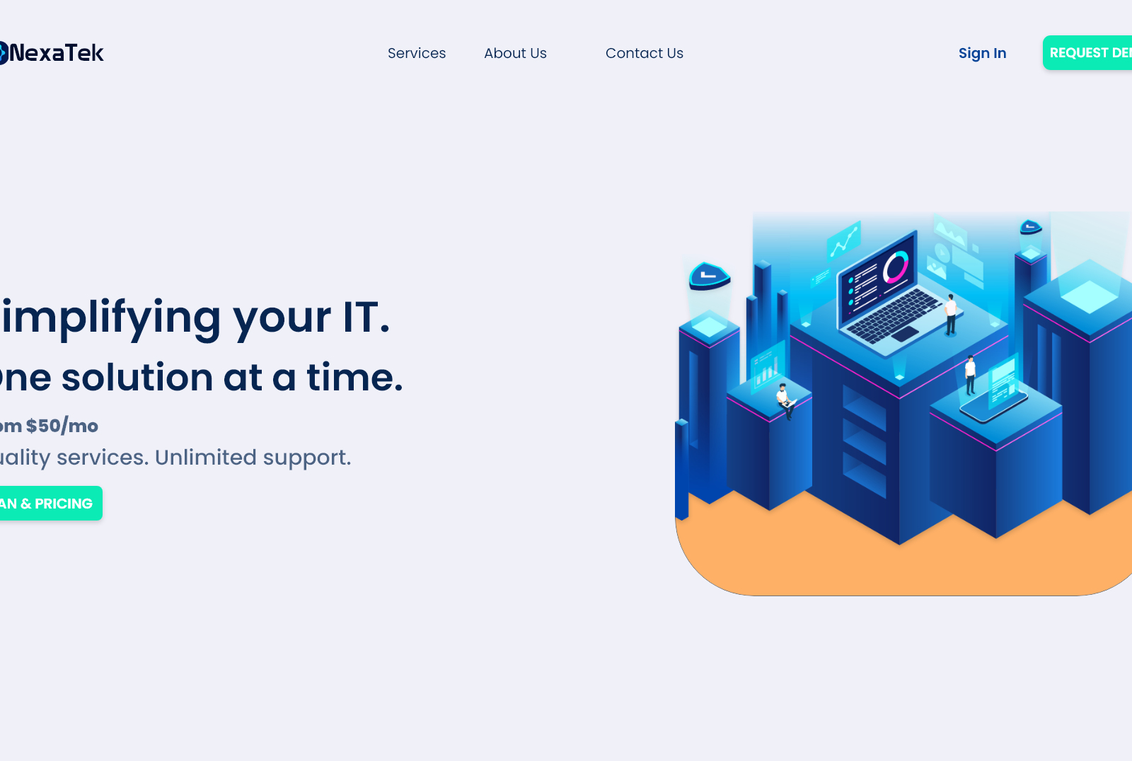 IT Services - Product UI by Oriana Katsanikaki on Dribbble