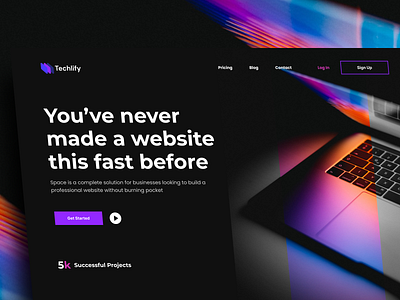 Website Builder Platform 💻 builder color design graphic design hero section interface landing platform typography ui ux web website website builder website concept