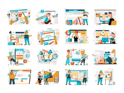 Mammothic Design Illustrations brand illustration flat illustration illustration illustration art website illustration