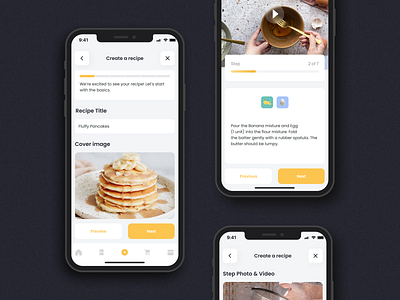 Culinary App 🧑‍🍳 app application branding cooking design food recipes mobile mobile application mobile interfsce recepts ui ux web website website concept