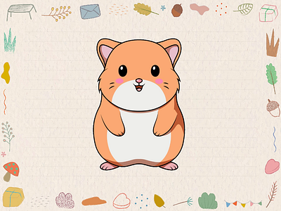 Cute Hamster - Animate cute animal gif animation - animatedgif gif gifanimation loops motiongraphics