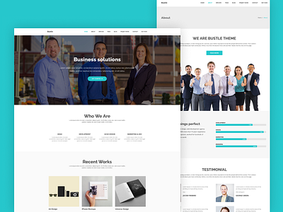 Corporate WordPress Theme - Bustle trading