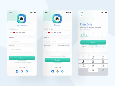 Log in & Sign up pages app ui apps branding design designer graphic design hero section illustration landing page log in logo mobile apps mobile ui design sign ui sign up pages ui ui design ui ux website