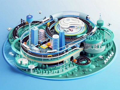 McKinsey — The future of mobility 3d 3danimation 3dart animation b3d blender blender3d branding c4d cinema4d colors design future illustration logo loop motion design render set ui