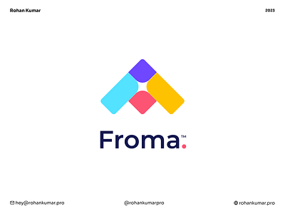 Froma App Icon app app icon branding design graphic design identity design letter f logo logo typography
