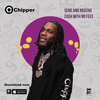 Chipper cash design graphic design poster
