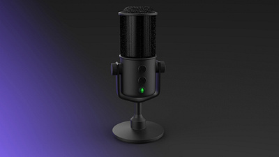 USB Microphone 3d 3dmodel 3dmodeling animation arnoldrender autodeskmaya keyshot lowpoly lowpolymodel maya productmodel render