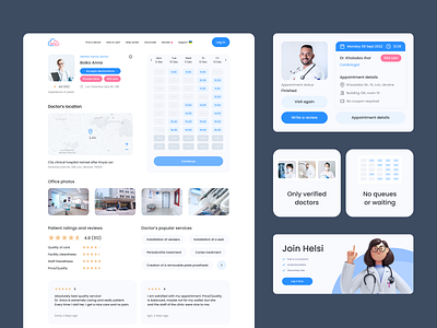 Medical Platform 👨‍⚕️ base of doctors branding concept data design doc health info logo medical platform medicine platform typography ui ux web web design website