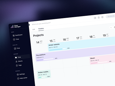 Tima Management Platform 🕔 app app design calendar dashboard data design graphic design infographic manager platform time time management to do list tracking typography ui ux web web design website