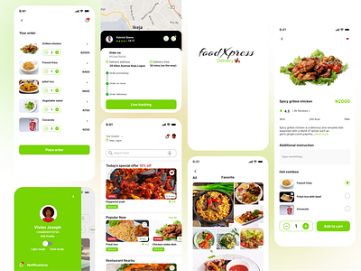 Food Xpress - Food Delivery App ui