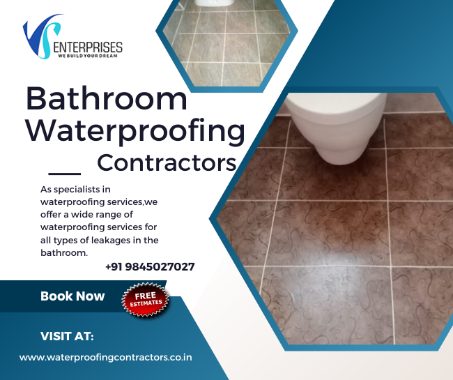 Bathroom Waterproofing Contractors Services in Bangalore by VS
