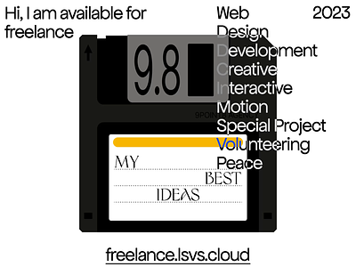 I'm available for freelance work animation development freelance motion graphics typography web web design