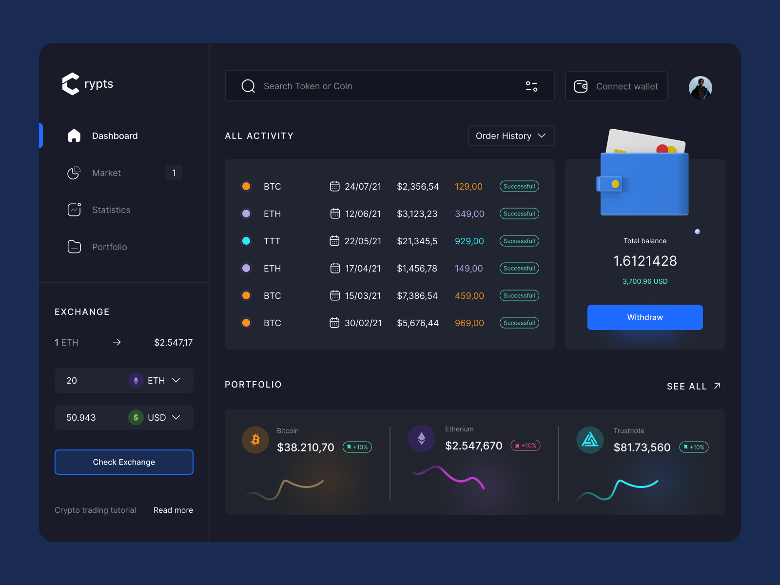 crypto wallet desktop app