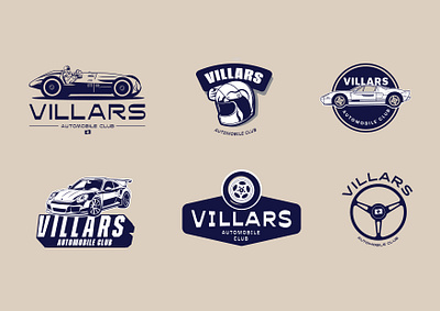 Car Club Logo Concepts automotive branding car concept ill illustration logo vector
