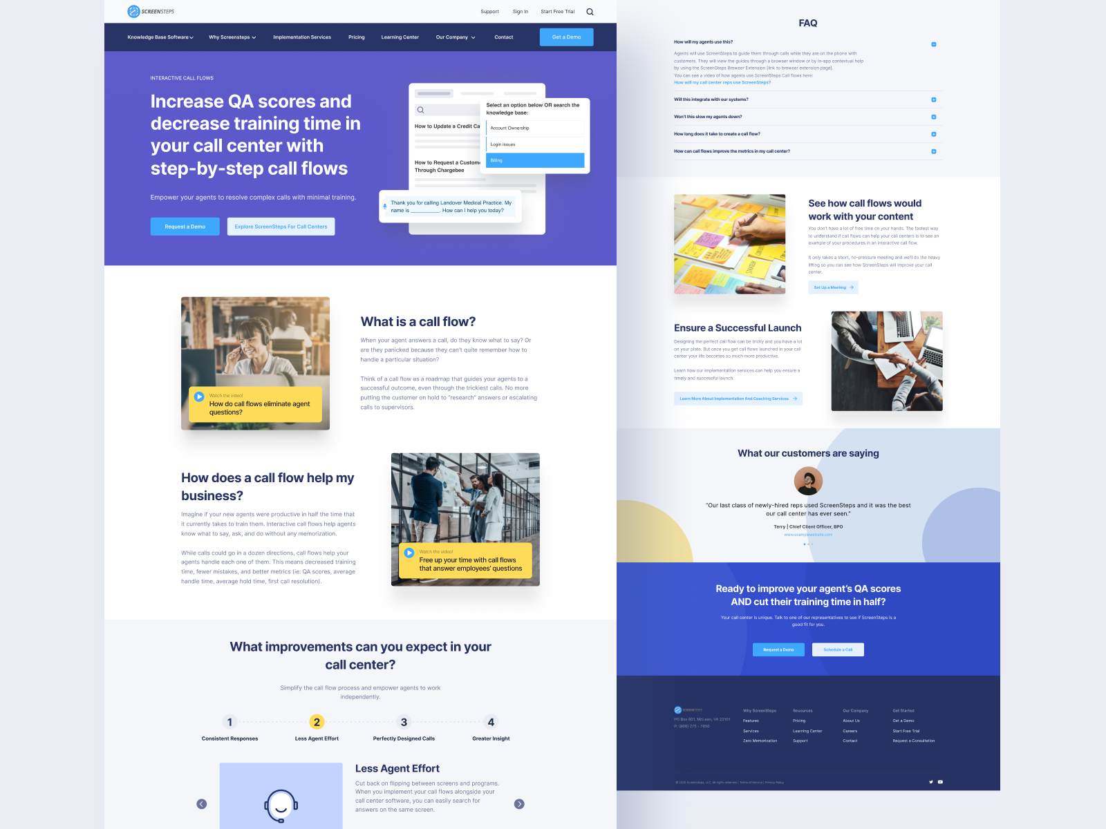 ScreenSteps - Call Flow Page by Ivan A Annikov for Luma Studios on Dribbble