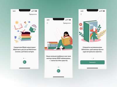 Library application onboarding design library library app library application mobile mobile app mobile application onboarding