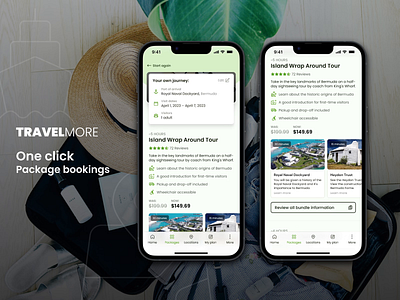 Travel More app app design booking clean design designinspiration figma inspiration mobile mobile app rent apa travel ui uiux ux