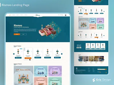 Handicrafts Landing Page design designer figma handcrafts homepage landing landingpage ui ui design uidesigner uiux userinterface ux uxdesign web