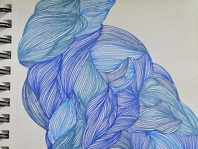 Shades of Blue! art art book drawing pen sketch sketch book zentangle zentangle art