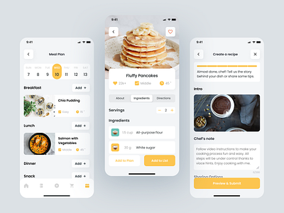Culinary App 🧑‍🍳 app branding culinary culinary app design food mobile app mobile app design recipes typography ui ux