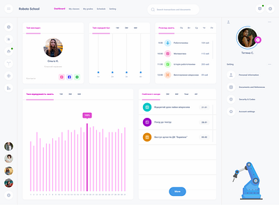 Dashboard for edtech product dashboard design edtech ui uiux ux web web design