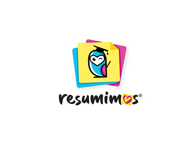 RESUMIMOS branding coruja logo design graphic design logo logotipo owl logo resumo