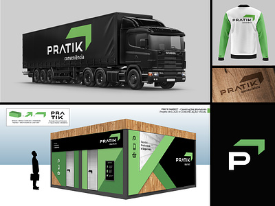 PRATIK branding container design graphic design logo logotipo transport logo transporte