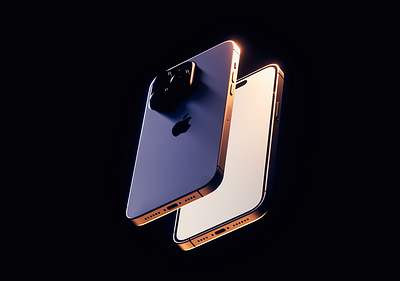 iPhone 14 Pro Max - Deep Purple 3d ai animation animation art apple art direction c4d camera cinema 4d design futuristic illustration iphone logo model motion art octane product render ui