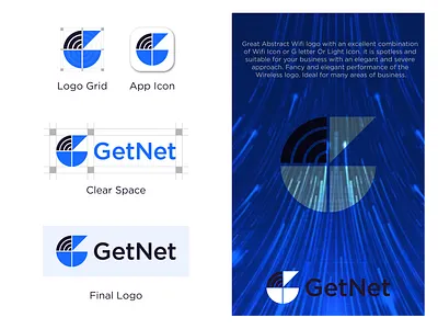 WIRELESS LOGO BRANDING brand identity branding broadcast g letter icon internet logo logo inspiration logos modern logo net network radio simple smart tech televisional video wifi wireless