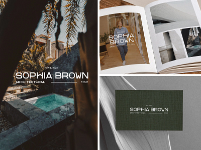 Sophia Brown Architectural Firm aesthetic architectural firm architecture branding business cards business woman feminine graphic design graphic identity logo